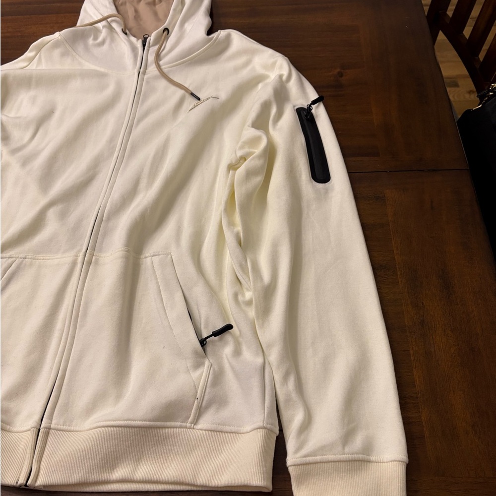 Nike Tech jogging suit, XL, cream color